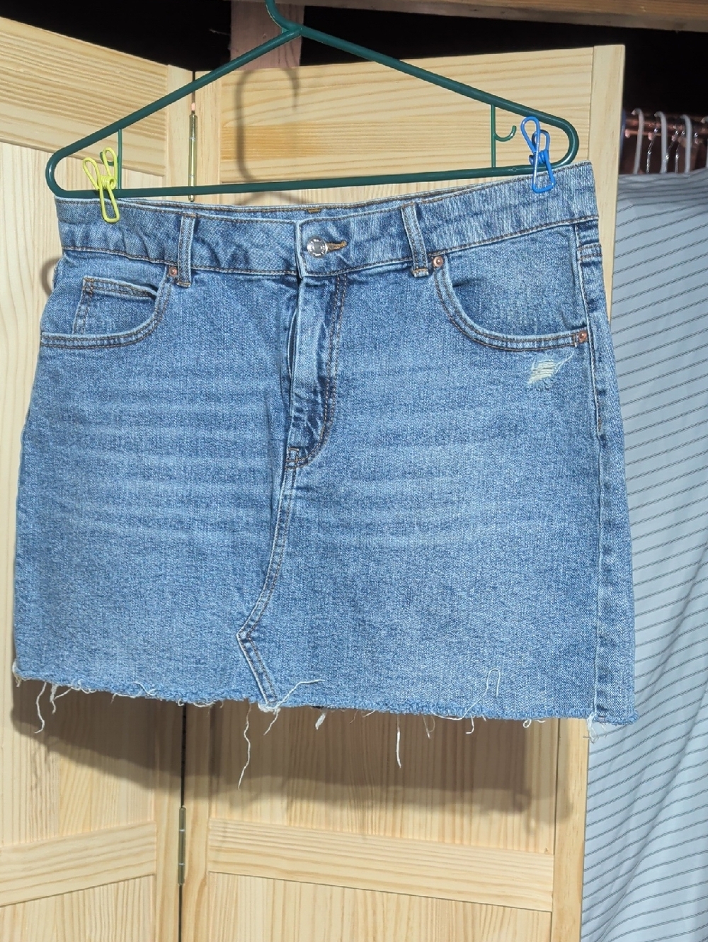 wild fable Light Blue Denim Mini Skirt
